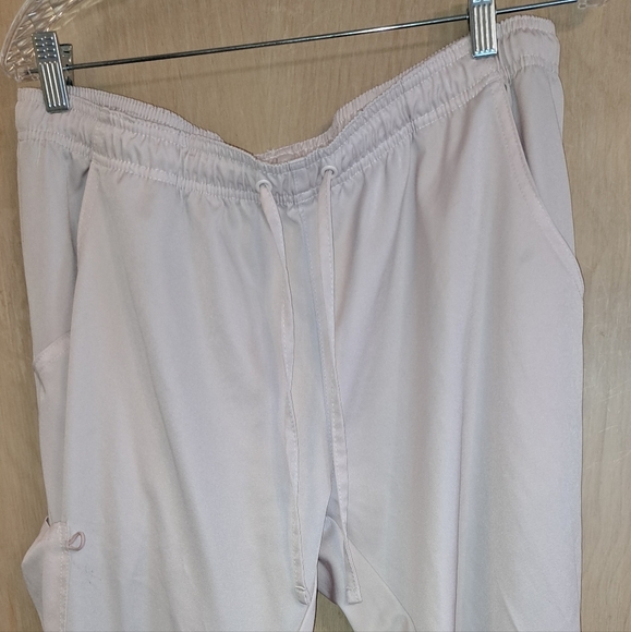 Mini Marilyn By MediChic Womens Scrub Pants Pale Pink XL Solid Joggers - Picture 1 of 6